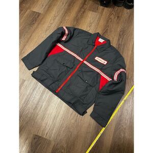vtg NORTHWEST AIRLINES disney uniform jacket mens M black red USA